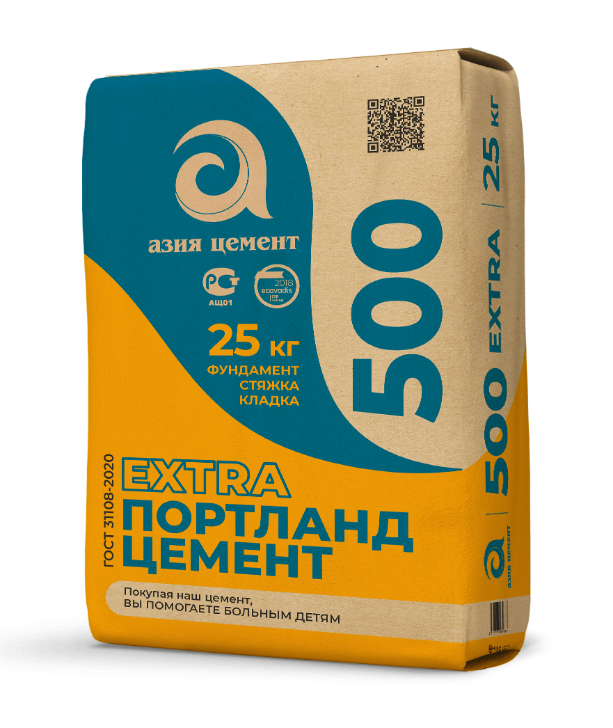 ASIA CEMENT EXTRA 500, 25 KG